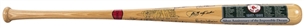 1967 Boston Red Sox Team Signed Cooperstown Silver Anniversary of the Impossible Dream Commemorative Bat with 26 Signatures (Doerr Family LOA & JSA) 